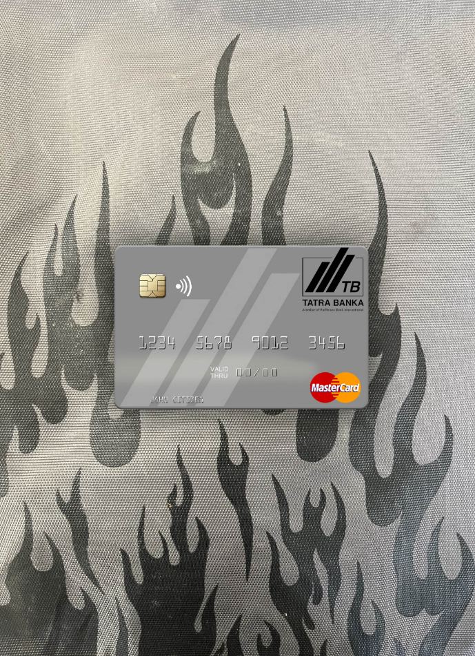 Download Slovakia Tatra Banka mastercard gray photolook front Photoshop template